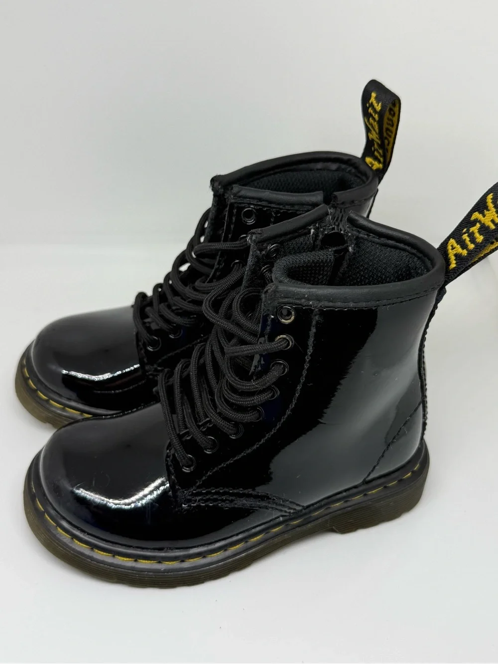 Dr. Martens Toddler Patent Leather Boots Black Size 7 – Kids